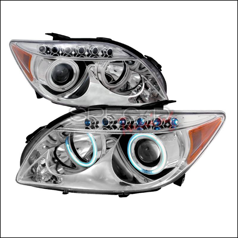 thumbnail image 2 of Spec-D Tuning Black LED Halo Projector Headlights + Tail Lights For Scion TC 2005-2010 2 of 3