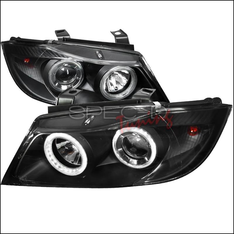 BMW 3 Series SpecD Projector Headlights Black Housing With