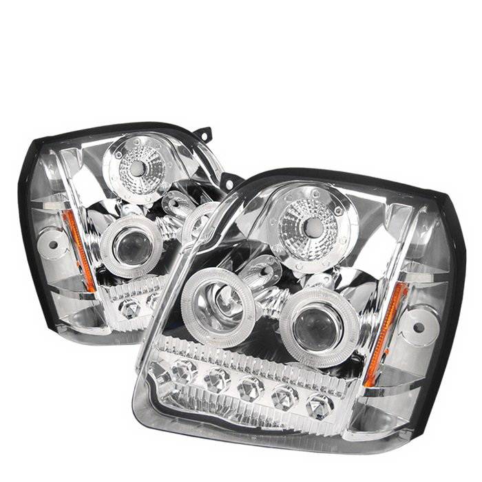 GMC Yukon Spyder LED Projector Headlights Chrome PROONGYU07LEDC