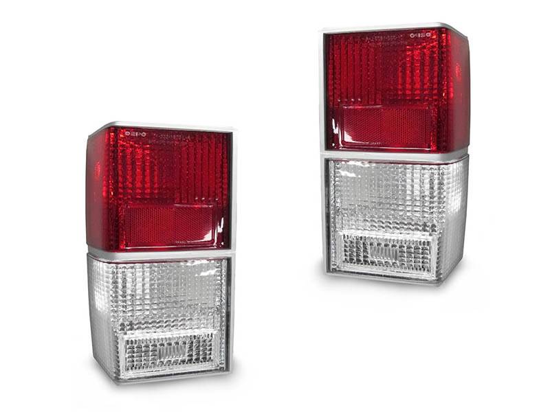 For Cherokee 84-96 Passenger Side Tail Light Clear and Red Lens Amber