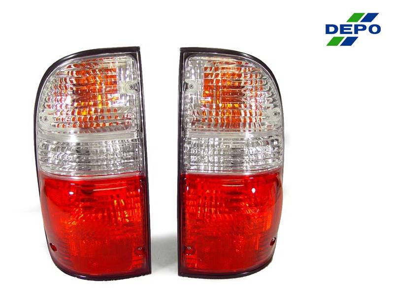 Toyota Tacoma Red/Clear Rear DEPO Tail Light