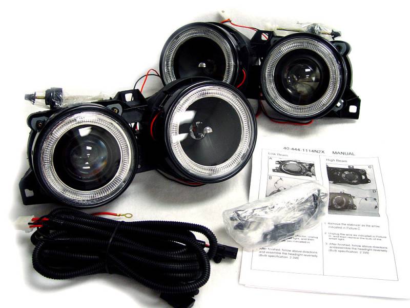 DEPO Euro ZKW Style Projector Headlights For BMW E36 3 Series 1992-1999 (No CCFL Ring)