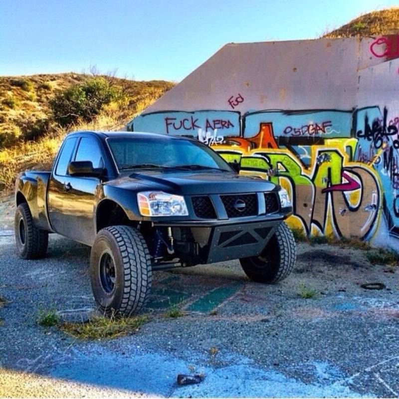 Nissan Titan 4" Flare 3" Rise Adv Fiber Body Kit Fenders AFC 85