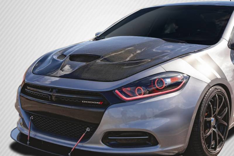 Dodge Dart Hellcat Look Carbon Fiber Creations Body Kit- Hood