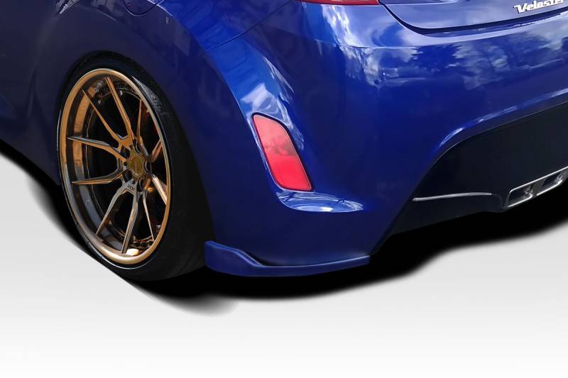 Duraflex - Hyundai Veloster Bailer Duraflex Rear Lip Add On Body Kit 118279