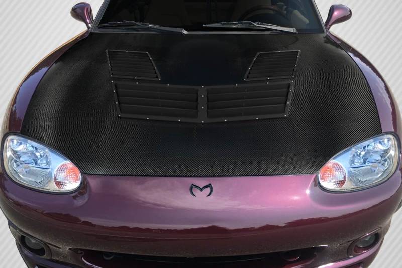 ユミコアボディ Mazda Miata Iceman Carbon Fiber Creations Body Kit- Hood 117135