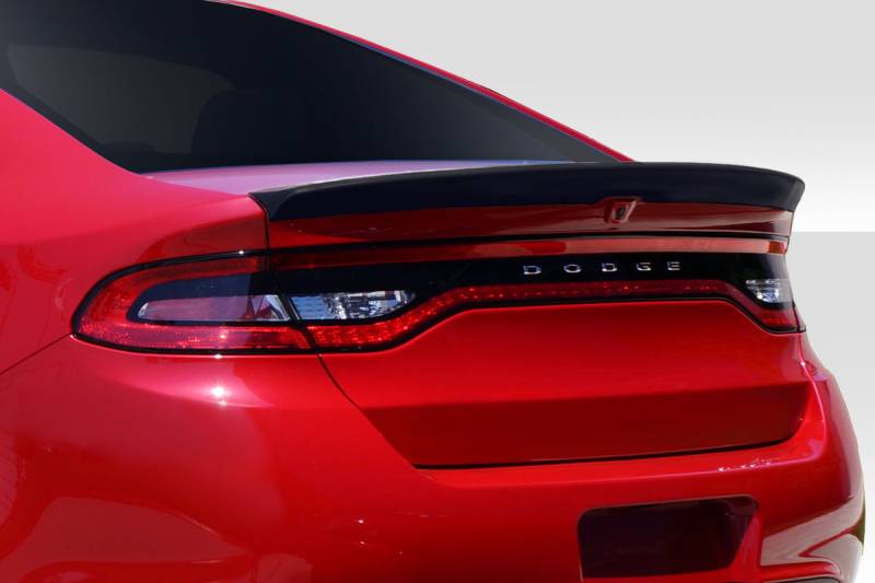 TSC Unpainted Primer Gray Spoiler For Dodge Dart 4Dr 2013-2016 - 2-Post Wing