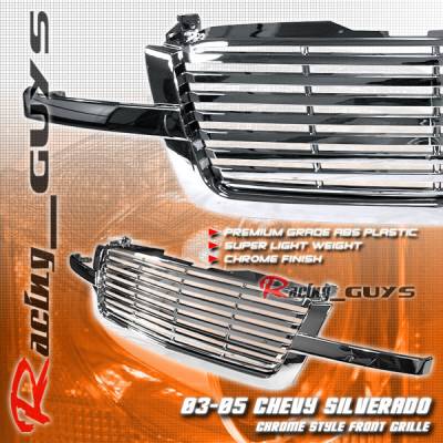 Custom - Front 1PC All Chrome Grille