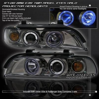 Custom - Smoked Dual Halo Projector Headlights