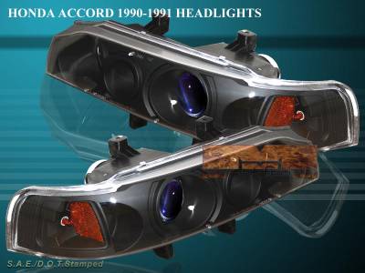 Custom - JDM Black Blue Pro Headlights