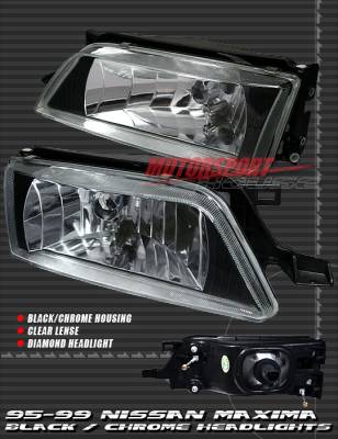 Custom - JDM Black Clear  Headlights