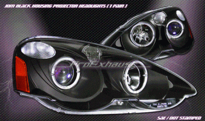 Custom - Black Dual Halo Pro Headlights