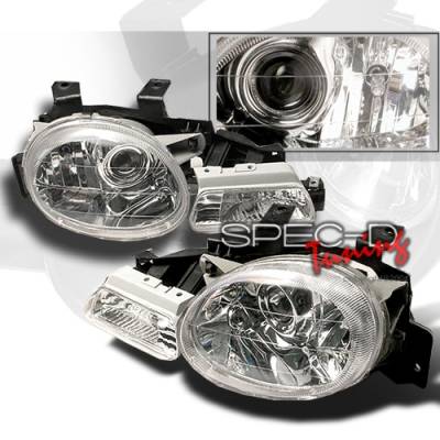 Custom Disco - Dodge Neon Custom Disco APC Projector Headlights & Parking Lights - LP-LHPNEO95-APC