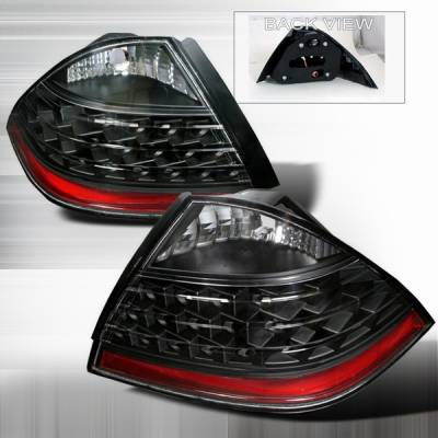 Custom Disco - Honda Accord 4DR Custom Disco Black LED Taillights - LT-ACD064JMLED-DP