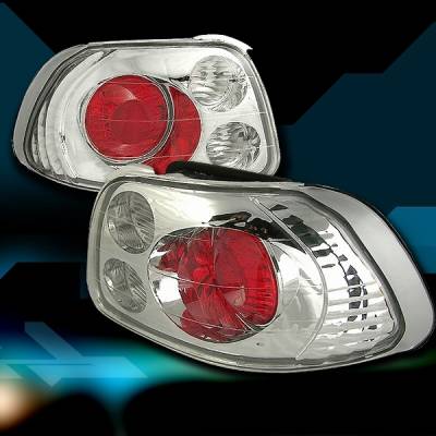 Custom Disco - Honda Del Sol Custom Disco Chrome Taillights - LT-DEL93-YD