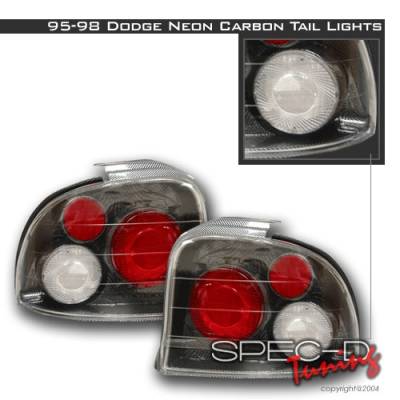 Custom Disco - Dodge Neon Custom Disco Carbon Fiber Taillights - LT-NEO95CF-YD