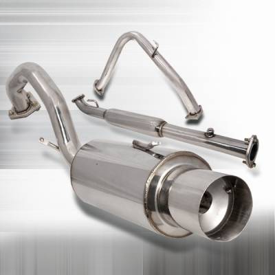 Custom Disco - Mitsubishi Eclipse Custom Disco Non Turbo N1-Style Catback Muffler Exhaust System - MFCAT3-ELP95NT