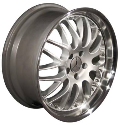 19 inch Deep Dish Split Spoke Silver - 4 wheel set