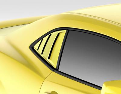 Duraflex - Chevrolet Camaro Duraflex Racer Window Scoops Louvers - 2 Piece - 109695