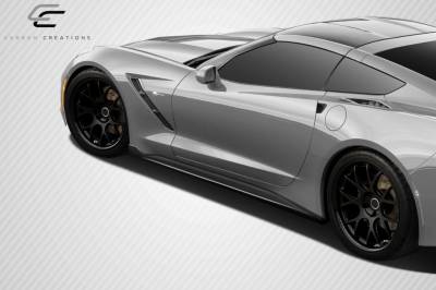Carbon Creations - Chevrolet Corvette Carbon Creations GT Concept Side Splitters - 2 Piece - 112435