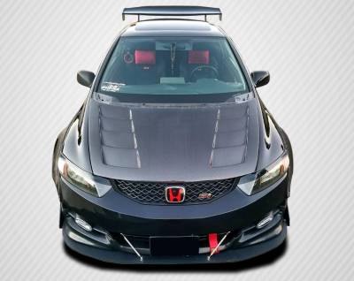 Carbon Creations - Honda Civic 2DR Carbon Creations Hot Wheels Hood - 1 Piece - 103131