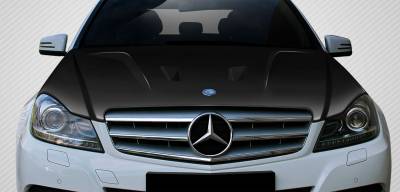 Carbon Creations - Mercedes-Benz C Class Carbon Creations Black Series Look Hood - 1 Piece - 112323