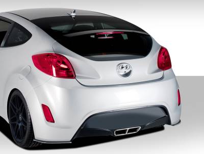 Duraflex - Hyundai Veloster Duraflex GT Racing Rear Splitters - 2 Piece - 108833