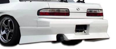 Duraflex - Nissan 240SX Duraflex Type U Rear Bumper Cover - 1 Piece - 104239
