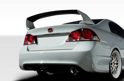 Duraflex - Honda Civic 4DR Duraflex JDM Type R Conversion Rear Bumper Cover - 2 Piece - 107738