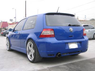 MKIV R32 Style Rear Apron w. Dual Cut-Out