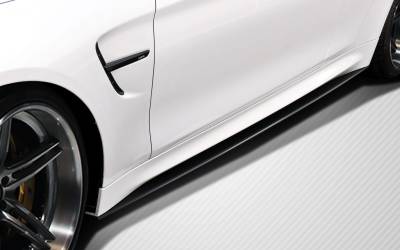 Carbon Creations - BMW 4 Series Carbon Creations M Performance Look Side Skirt Splitters - 2 Piece - 112246