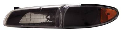 Anzo - Pontiac Grand Prix Anzo Headlights - Black & Clear - 121201