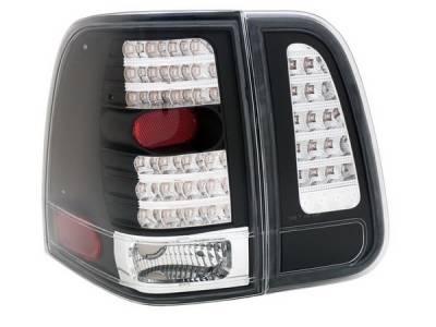 Lincoln Navigator Anzo LED Taillights - Black - 4PC - 311097