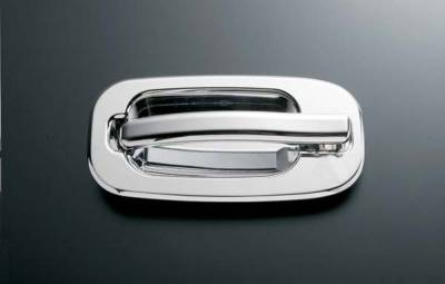 All Sales - All Sales Chrome Billet Door Handle Replacements - Left and Right Side without Lock - 902C