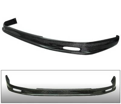 4 Car Option - Honda Civic 4 Car Option Carbon Fiber M Style Front Bumper Lip - BLF-HC99MU-CF