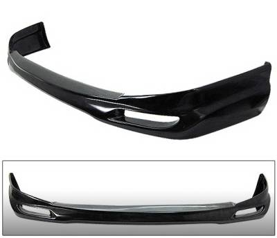 4 Car Option - Honda Civic 4DR 4 Car Option Polyurethane J Style Front Bumper Lip - BLFP-HC064J-PU
