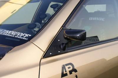 APR Performance - APR Performance Side Mirror - Carbon Fiber - Formula 3 Style - Black - CB920032B