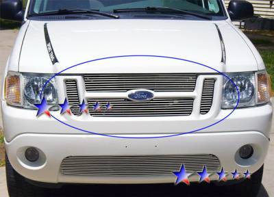 APS - Ford Explorer APS Billet Grille - Upper - Aluminum - F65323A