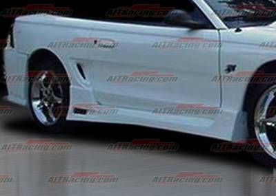 AIT Racing - Ford Mustang AIT Racing SIN Style Side Skirts - FM94HISINSS