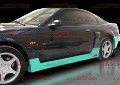 AIT Racing - Ford Mustang AIT Racing SIN Style Side Skirts - FM99HISINSS