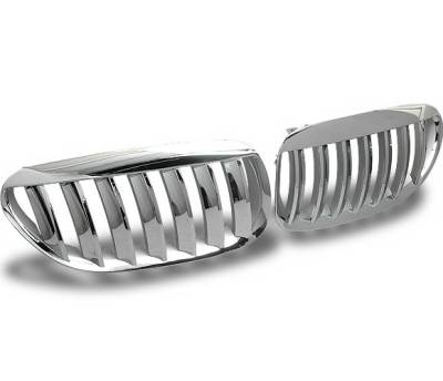 4CarOption - BMW 6 Series 4CarOption Front Hood Grille - GR-E640409-ZCS