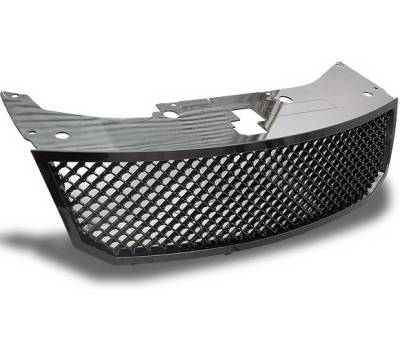 4CarOption - Dodge Avenger 4CarOption Front Hood Grille - GRZT-AVG0809-BK