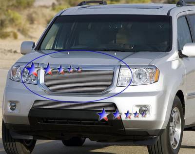 APS - Honda Pilot APS Billet Grille - Upper - Aluminum - H66597A