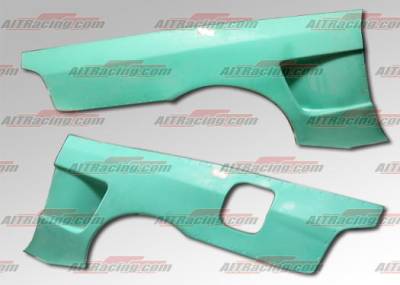 AIT Racing - Honda Prelude AIT Racing NX Style Wide Rear Quarter Panels - HP97HINXSQP