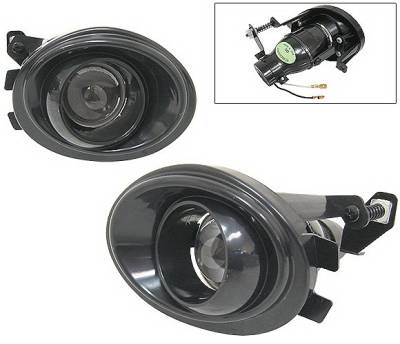 4 Car Option - BMW 3 Series 4 Car Option Projector Fog Light Kit - Kit Black - LHF-BE46PJB