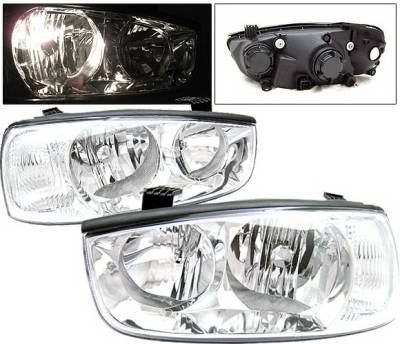 4 Car Option - Hyundai Elantra 4 Car Option Headlights - Clear - LH-HYE01C-KS