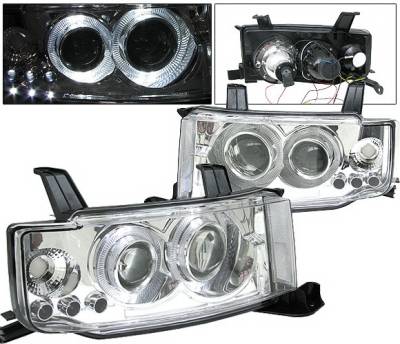 4 Car Option - Scion xB 4 Car Option Dual Halo Projector Headlights - Chrome - LP-TS02CC-1