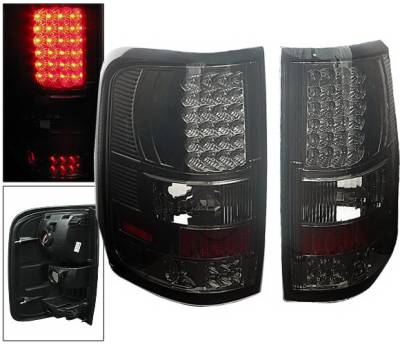 4 Car Option - Ford F150 4 Car Option LED Taillights - Smoke - LT-FF15004LEDSM-6