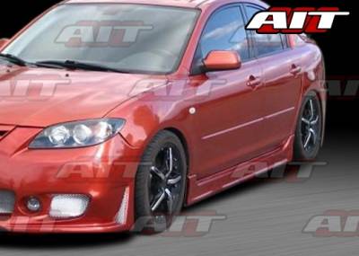 AIT Racing - Mazda 3 4DR AIT Zen Style Side Skirts - M303HIZENSS4