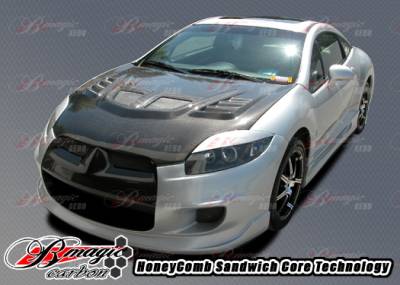 AIT Racing - Mitsubishi Eclipse AIT Racing R1 Style Carbon Fiber Hood - ME06BMR1SCFH